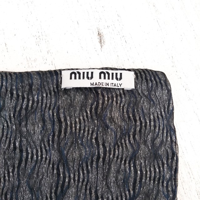 国内正規品 美品 ミュウミュウmiu Miu Miumiu マフラー 古着屋rainbowfield Since 06