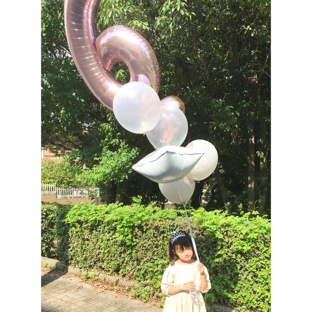 送料198円 バルーン7個セット ビッグサイズ ナンバーバルーン コンフェッティバルーン Happy Birthday 文字入りバルーン ハート型バルーン 星型バルーン Papa S Balloon