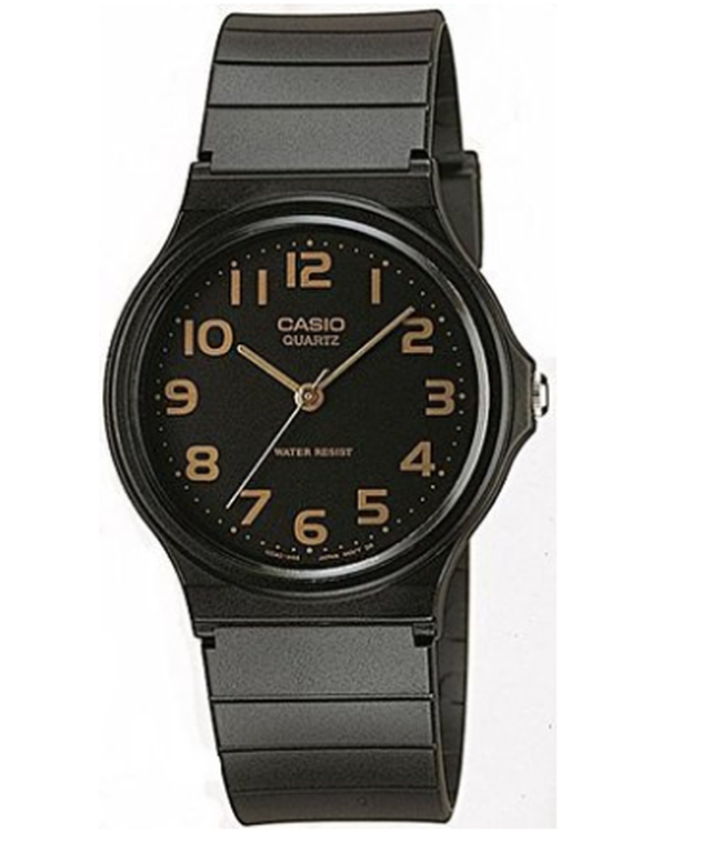 カシオ Casio 腕時計 スタンダードアナログウォッチ ブラック ゴールド