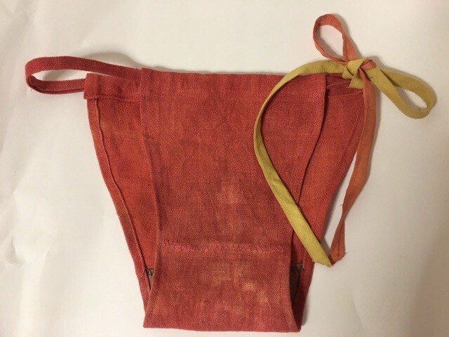 おしゃれふんどしパンツ 草木染めヘンプふんティ アプリコットピンク2 おしゃれふんどし草木染めふんティ