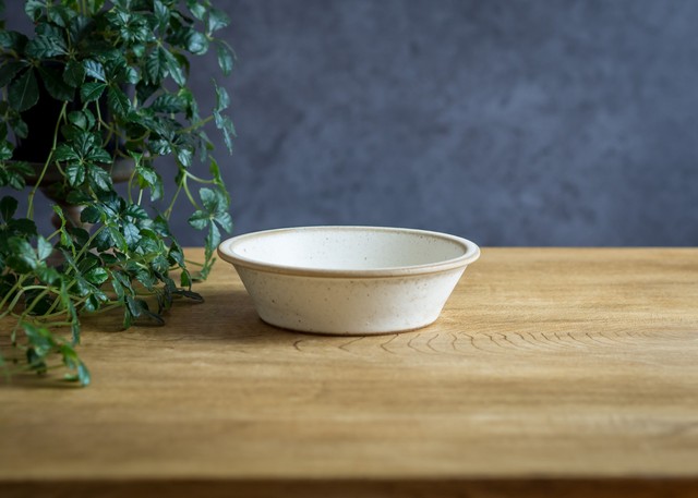 SHIROUMA 浅鉢 15cm 白(シリアルボウル・グラタン皿・耐熱皿)/長谷川 哲也