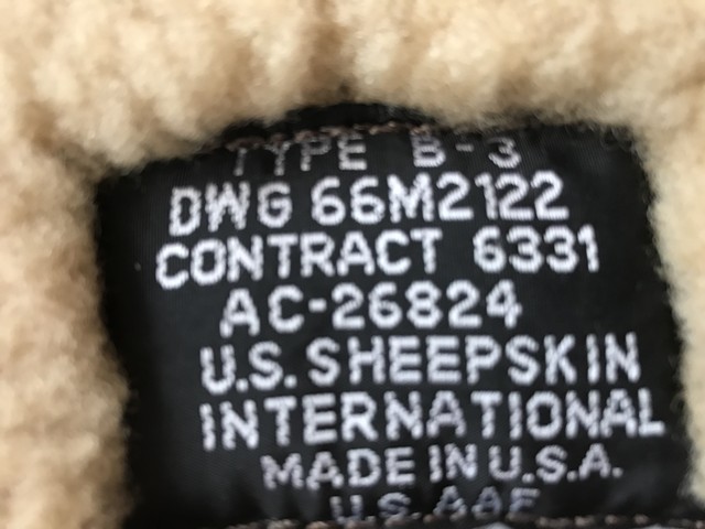 ８０s ビンテージ フライトジャケット Type B 3 Made In U S A U S f 美品 一条堂 送料無料