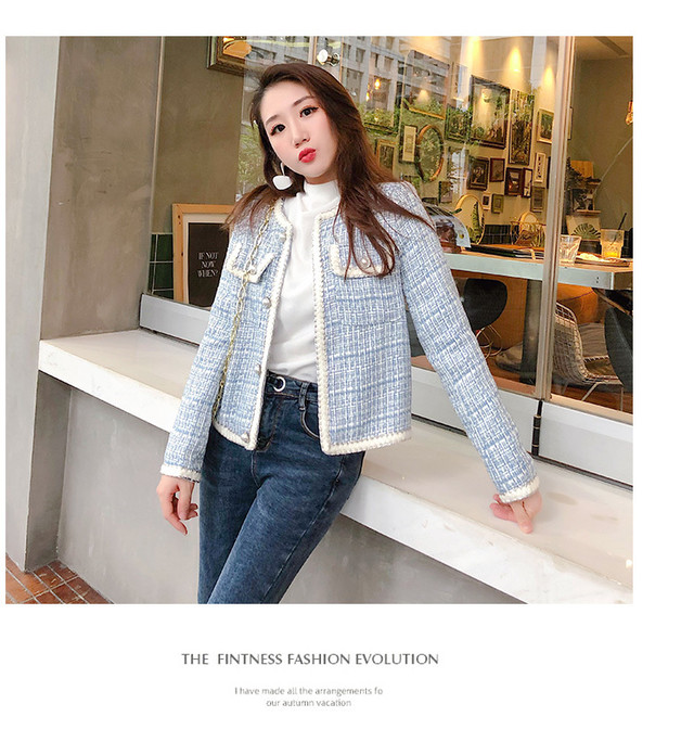 ピンクパールラブリーツイードジャケット レディース ミディアム 通勤 カジュアル パールボタン フリンジ ピンク ブルー ブラック ウッディーベース1号店