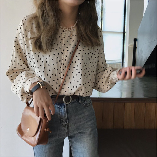 パズル 会議 博物館 水玉 シャツ レディース ronbrowne Jp