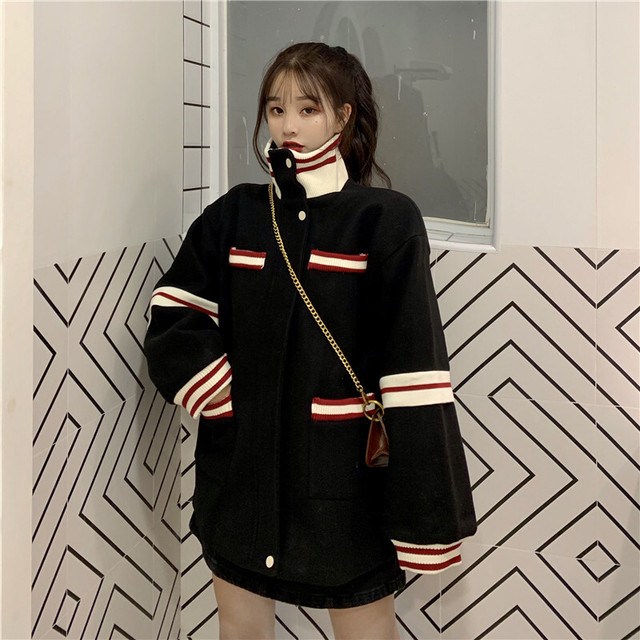 2way ショートコート ウールコート 韓国ファッション レディース ジップアップ ハイネック ジャケット ブルゾン レトロ Dtc レディースファッション通販 Mask エムエーエスケー 大人可愛い韓国ファッション