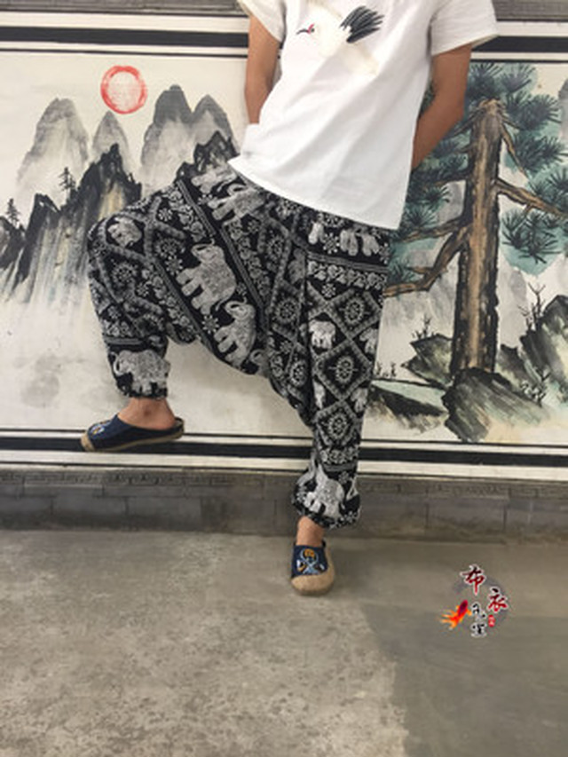 サルエルパンツ メンズ 柄パンツ オルチャン Bts Fashionnshop サルエルパンツ メンズ 柄パンツ オルチャン Bts Fashionnshop