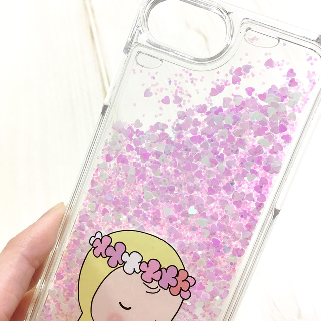 グリッターiphoneケース Yellow Rompers