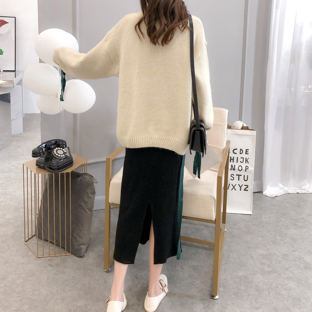 ゆったり系ニット カジュアル きれいめコーデ かわいい オーバーサイズ レディース トレンド プチプラ 秋冬コーデ B 21 Idear