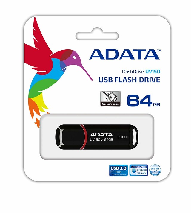 Adata Usbメモリー Auv150 64g Rbk 激安pcパーツのキムラ電機