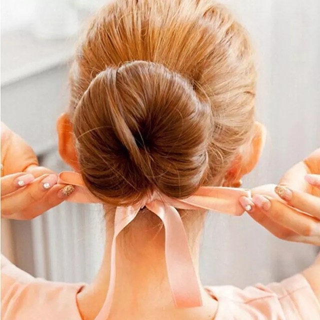 簡単可愛いお団子ヘアアレンジリボン Shining