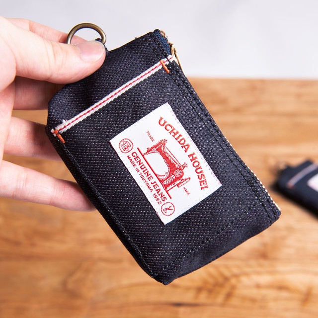 Selvedge Denim Coin Key Case セルヴィッジ デニム コイン キーケース Uchida Housei