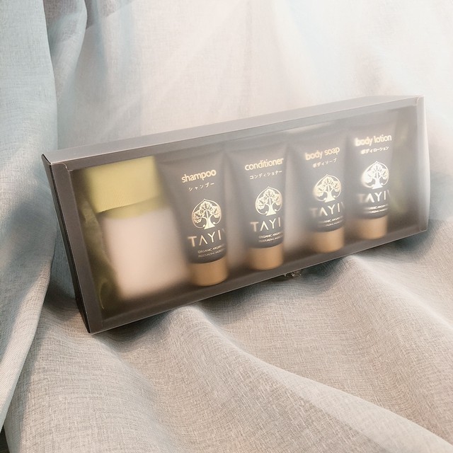 Tayiv ミニボトル30ml ポーチ付 ギフトセット Ivresse公式 ホテルスタイル Online Shop アルガンオイル バスアメニティ