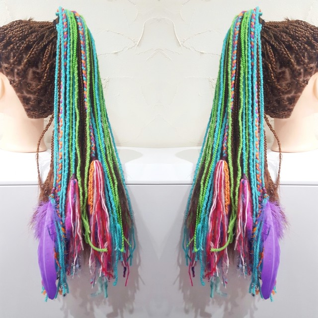 ブレイズ 毛糸ヘアアクセサリー キッズダンサーさん Extensionque