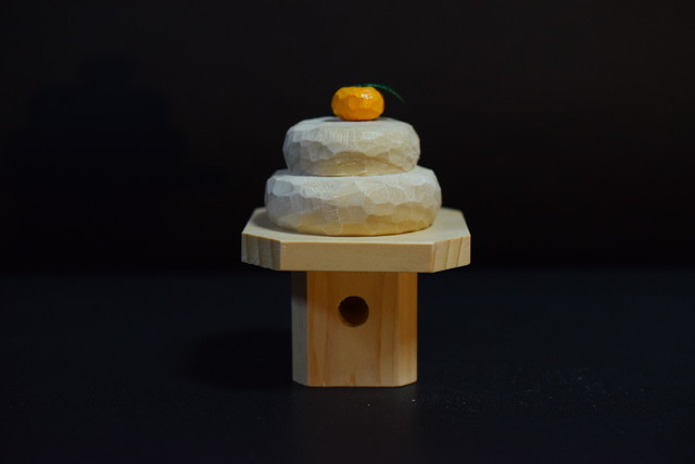 木の鏡餅 3 Craft Waku