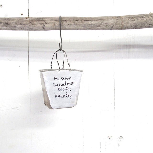 リメイクミニ缶 多肉用ミニミニアルミバッグ 縦型 中サイズ Naco Re Antique