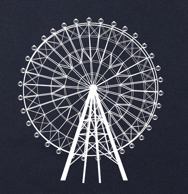 観覧車 Tシャツ ネイビー Cwe 059nv Antenna Wks Store