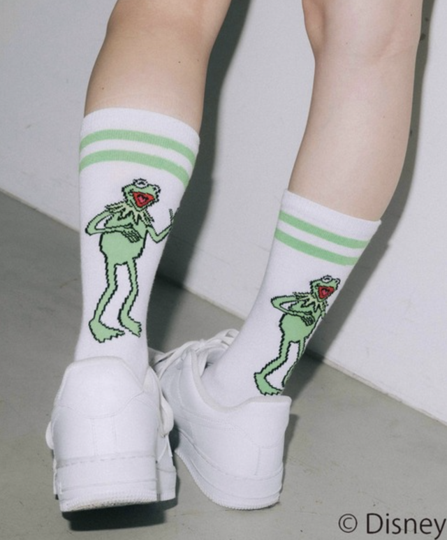 X Girl X Girl Disney The Muppets Socks ディズニーコラボ ザ マペッツ カーミット Xgirl Xg エックスガール Inception