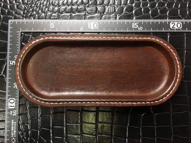 ３色 レザー トレイ 革 小物れ アクサセサリー入れ 小サイズ Sixteen Leather