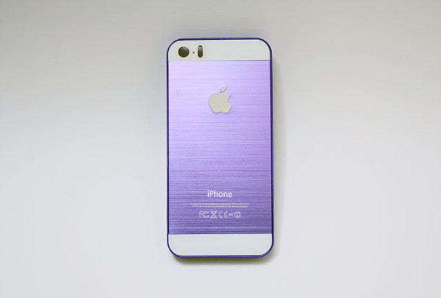 Iphone5s Iphone5 ケース アップルロゴアルミケース スマートフォン Iphone5 Iphone5sケース アルミ削り出し風 アルミ ケース ハード 男性 女性 シンプル スタイリッシュ Purple Aqua Boy