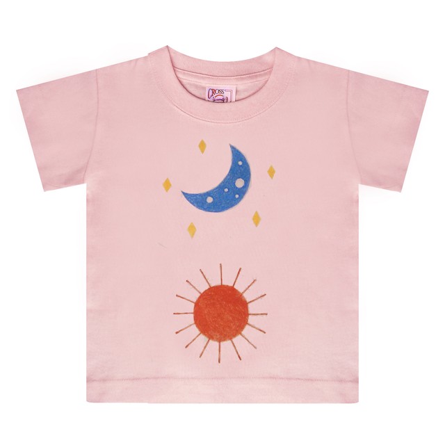 太陽と星空のtシャツ キッズ ピンク 太陽と星空のウェブショップ