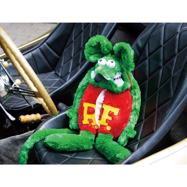 Ratfink ラットフィンク プラッシュドールティッシュケース ぬいぐるみ ビッグサイズ マンケーブストア Man Cave Store ガレージ アメリカン雑貨 ホットドッグ 美容室