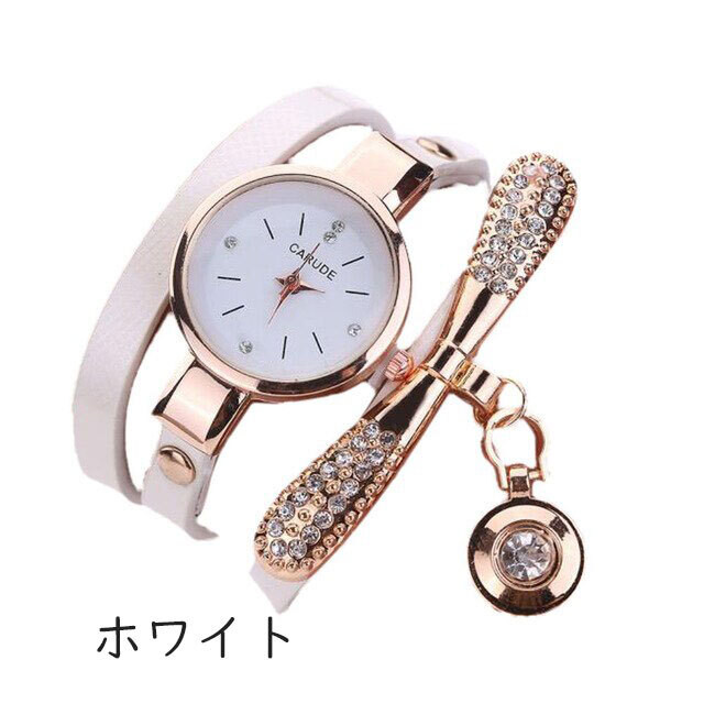 Carude 時計 ブレスレット ダイヤモンドペンダントチャーム付き リーブルモール Libre Mall