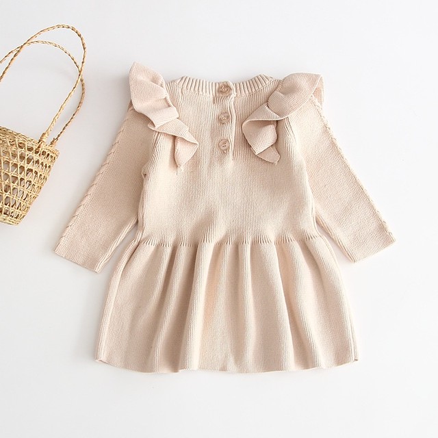 女の子キッズ 肩フリルニットワンピース 子供服 マタニティ Iphoneケースなどの通販 ママとこどもグッズchaplus