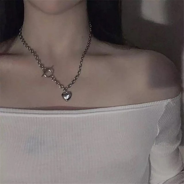 Heart Chain Necklace ハート チェーン ネックレス S O L