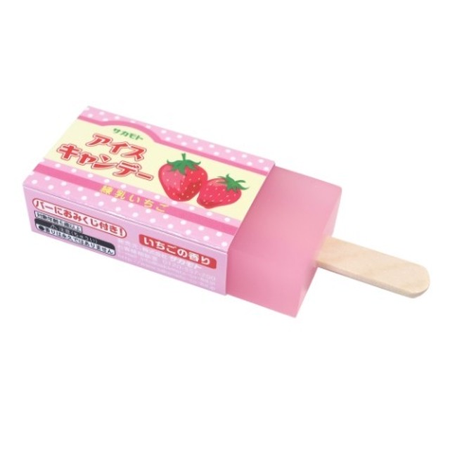 消しゴム 木製棒付きアイスキャンディ いちご雑貨専門店strawberry Box