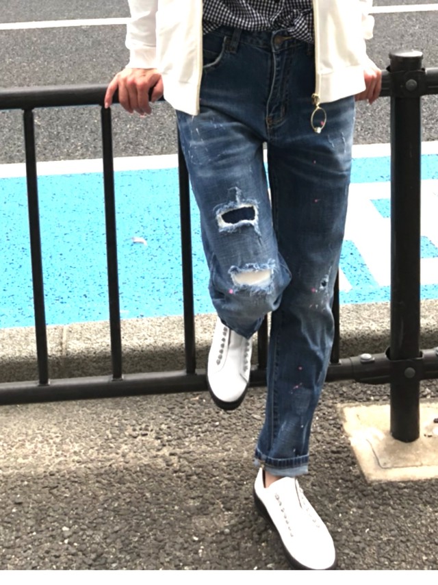 インポートペイントボーイズデニム Plumselect