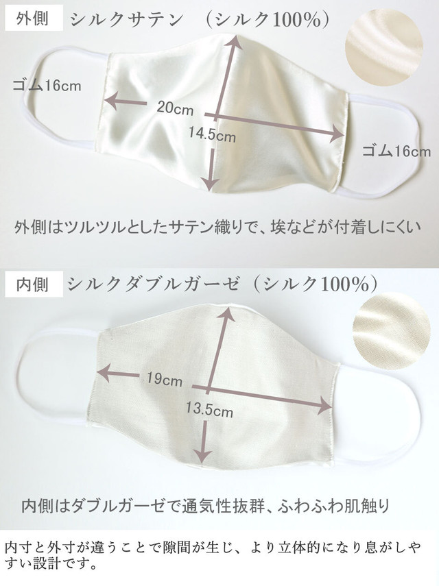 マスク 日本 製 シルク