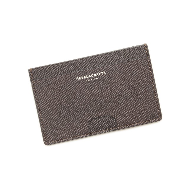 マネークリップ薄型カードウォレット-FLAT CARD WALLET バーガンディ