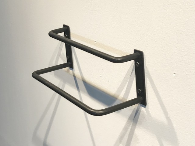 2段 アイアンバー L22 タオルハンガー スリッパラック 小物掛け C Raft