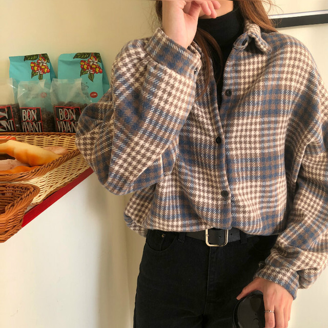 チェック柄シャツ あったかシャツ カジュアル 秋冬テイスト 通勤 通学 秋冬 レディース秋冬コーデ ヘビロテ コーデ 着回し カジュアル Uki Uki