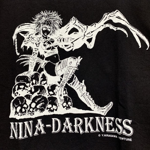 90年代 90 S Nina Darkness Tシャツ 韮沢靖 アメリカ製 古着 ビンテージ Vintage アニメ マンガ ゲーム Autb