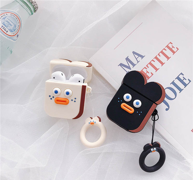 韓国 Brunch Brother Airpods カバーケース シリコン かわいい 立体的 リング付き 春夏の人気作品 日本未発売 Girlshares