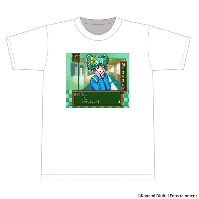 ときめきメモリアル "謎の女" Tシャツ ホワイト