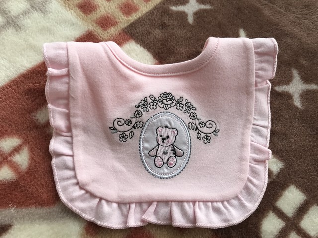 スタイ よだれかけ 女の子 ピンク Angeltwins