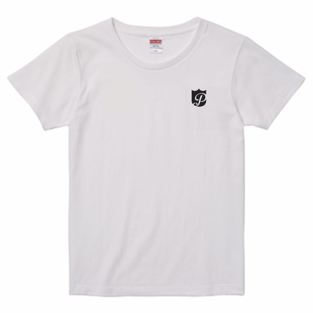 レディース Tシャツ デザイン 白 Phat 文字無し インクジェットプリント左胸 ロゴtシャツ販売 デザイン Burger バーガー