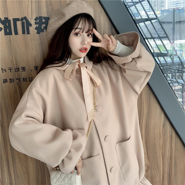 甘めガーリー パフスリーブ ロングコート 羽織り アウター レトロ 長袖 カジュアル お出かけ デート 通勤 通学 デイリー 10代 代 30代 アウター 韓国 オルチャン ゆったり シンプル おしゃれ トレンド ガーリー 大人かわいい フェミニン レディース ボリューム袖