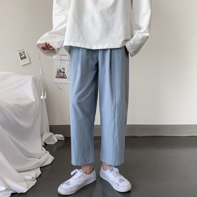 ワイドパンツ ハイウエスト アンクル丈 大人カジュアル 休日コーデ メンズライク 春夏秋 Pt0086 Natuliria ナチュリリア