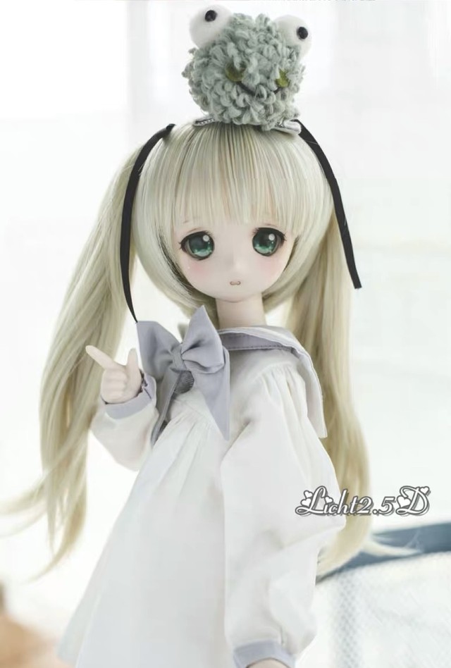 Bjdドール用ウィッグ 8 9インチ Mdd Ddサイズ通用 全2色 ツインテール 数量限定 Popingbi Bjd