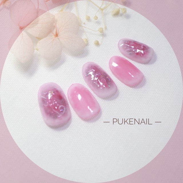 Pukeネイル No 303 スイート ドリームスふんわり デート ジェイルネイルチップ ネイルチップ つけ爪 購入ならpuke Nail