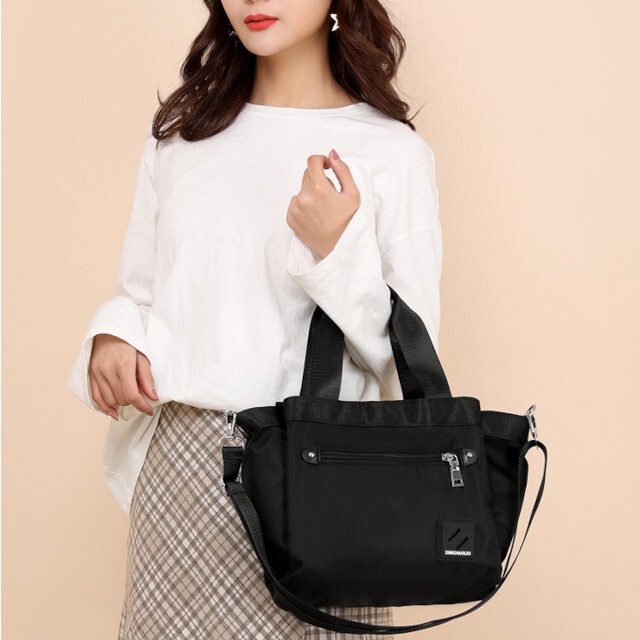 ミニトートバッグ レディース 軽い 小さめ ミニバッグ ナイロン ショルダー トート バッグ 2色 送料無料 メール便 代引き不可 Tukasa K