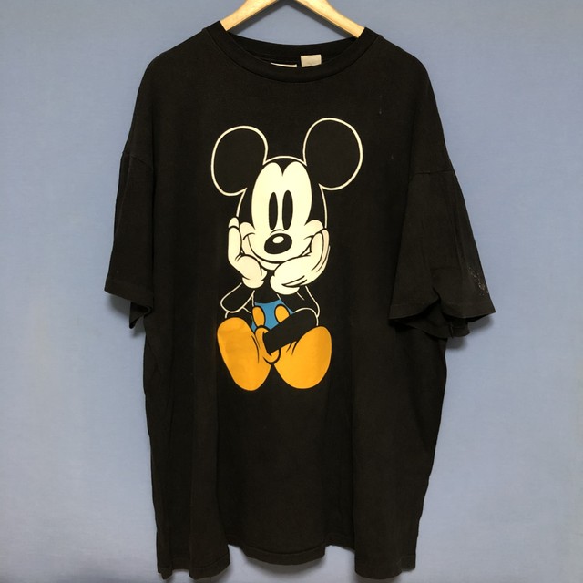 90s青パンミッキーtシャツ Riddle Clothing
