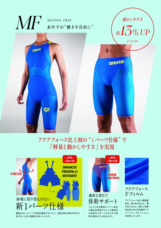 公式サイト 高速水着 MF X AQUAFORCE ULTIMATE エックス アクアフォース アルティメット レディース 競泳水着 アリーナ  【クーポンで更に13%OFF対象】ARENA 中・長距離選手向き ARN-0002W 2020年モデル 水泳 arn-0002w