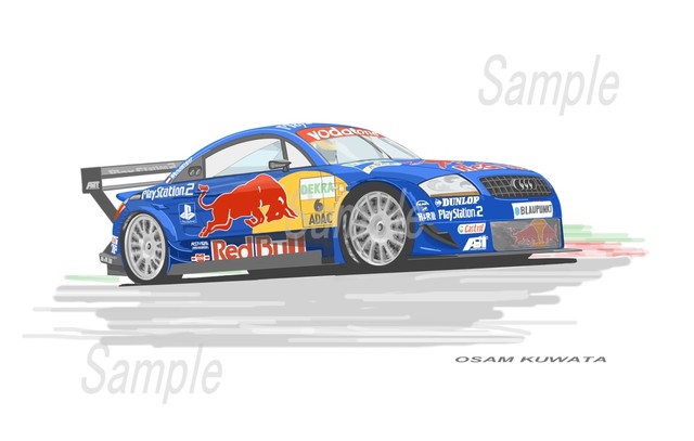 イラスト アウディ Tt R Dtm 6 ヴェンドリンガー サイズ 額入り Osamart