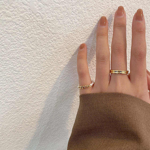 ゴールド&パールリングセット【gold & Perl ring set】