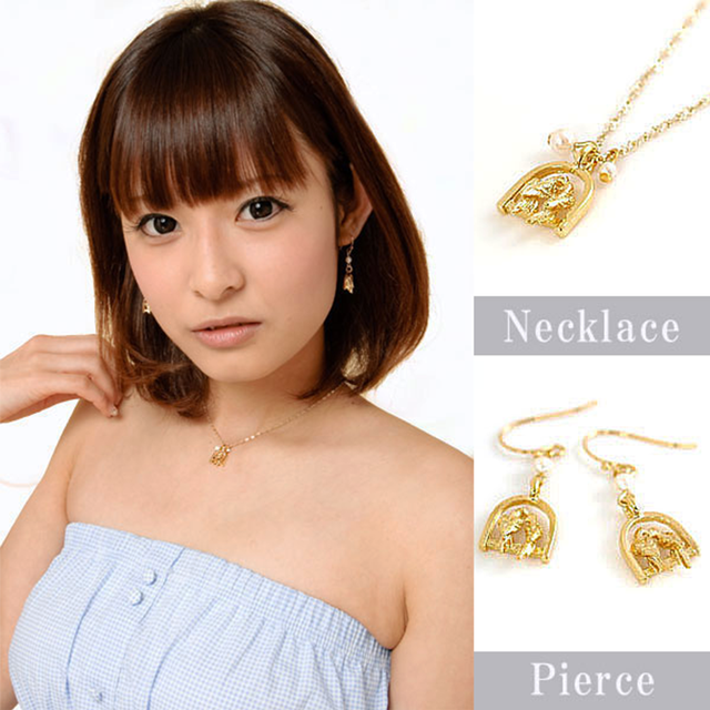 【日本製 Vajra】★幸福の象徴バードチャーム ネックレス&ピアスセット(専用化粧箱付)
