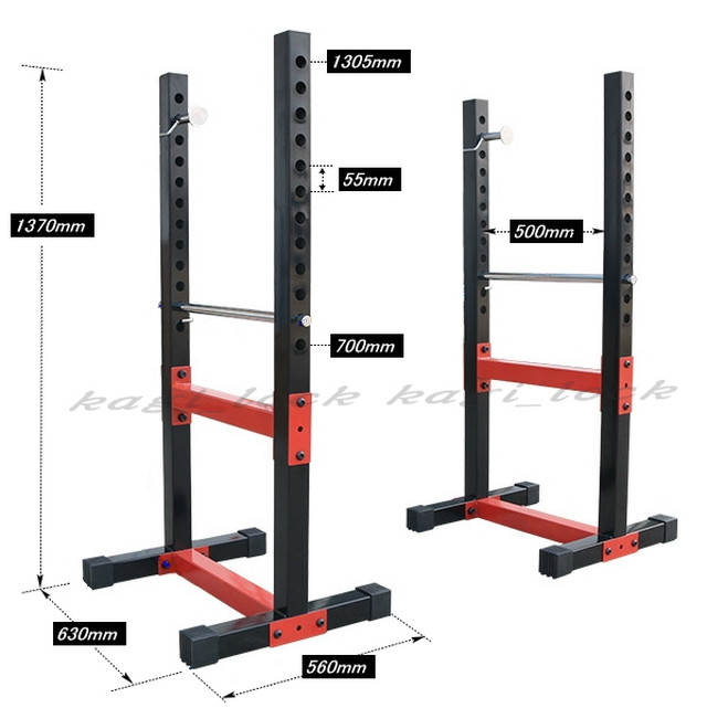 セーフティーラック トレーニング ホームジム スクワットラック ベンチスタンド 4kg